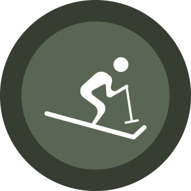 Kayak simgesi, basit tasarım illüstrasyonu