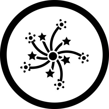 Çiçek. Web simgesi basit illüstrasyon