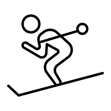 kayak sporu simgesi, özet biçimi