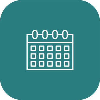 Takvim simgesinin vektör illüstrasyonu