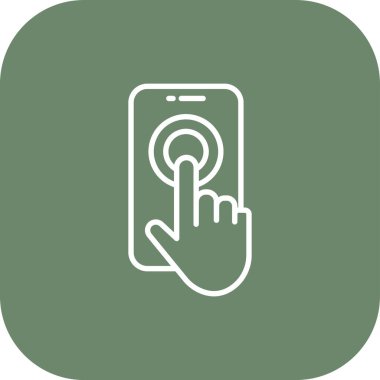 Kapsülü olan izole edilmiş bir akıllı telefonun çizimi