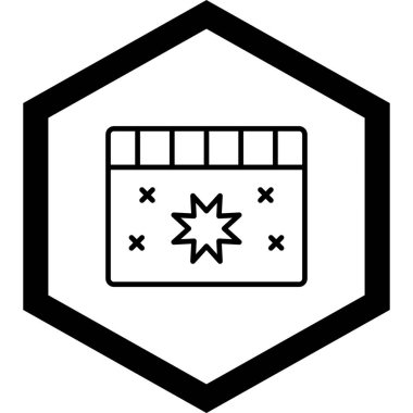 Takvim simgesi vektör illüstrasyonu