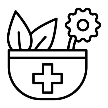 Bitkisel İlaç Vektörü Simgesi