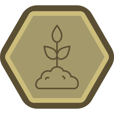 Ağaç simgesinin vektör illüstrasyonu