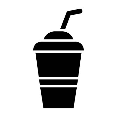 Siyah kahve makinesi simgesinin vektör çizimi