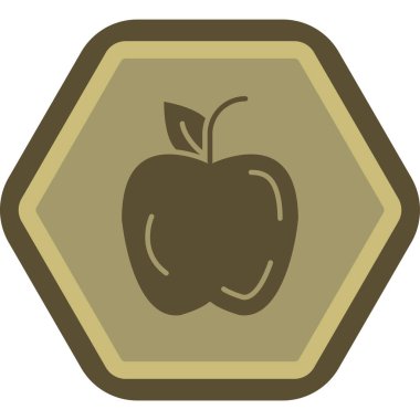 Elma simgesi, basit tarzı