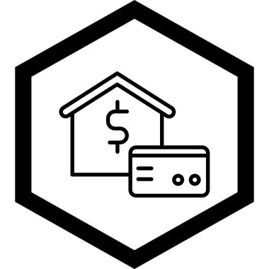 Ev. Web simgesi basit tasarım