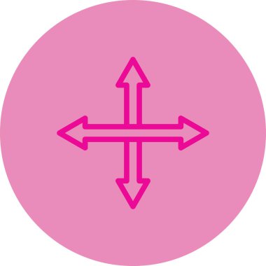 ok simgesi, vektör illüstrasyonu beyaz arkaplanda izole edildi