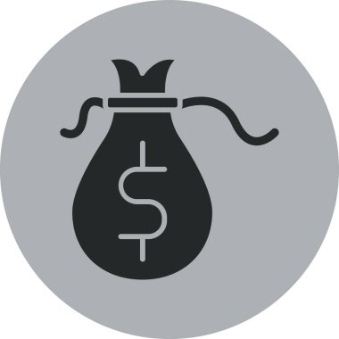 Para simgesinin vektör illüstrasyonu