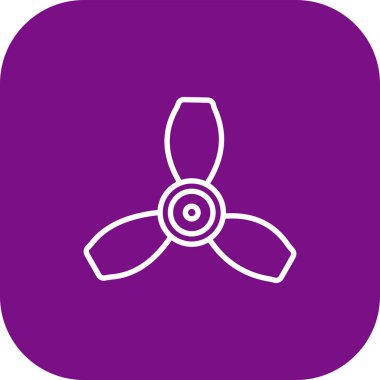 güzel yel değirmeni vektör çizgisi simgesi