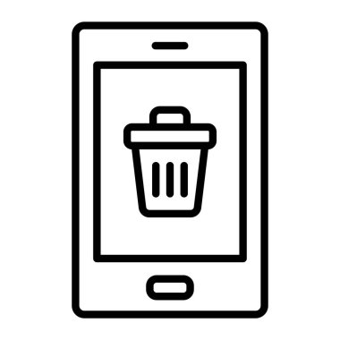 Smartphone Simgesi, vektör illüstrasyonu