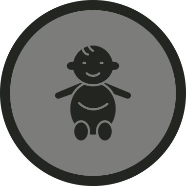 bebek ikonu modada izole edilmiş arka planda