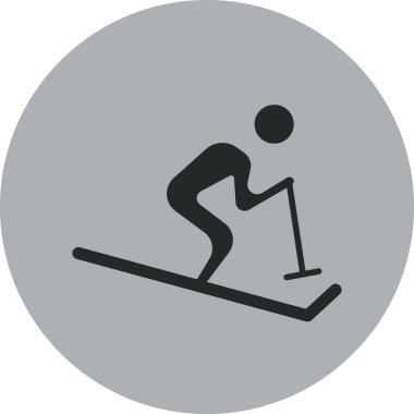 Kayak ağı simgesi, vektör illüstrasyonu