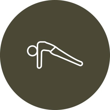 egzersiz ikonu vektör illüstrasyonu