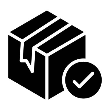 İşaretli Kutu Web simgesi, vektör illüstrasyonu