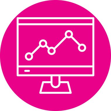 grafik simgesinin vektör monitörü