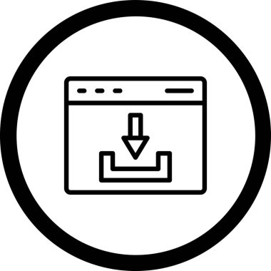 Vektör indirme Simgesi illüstrasyonu