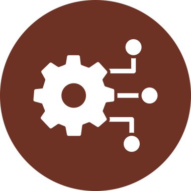 Gear modern simgesinin vektör illüstrasyonu