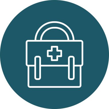 çanta simgesi vektör illüstrasyonu