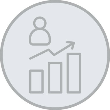 grafik ikonu vektör illüstrasyonu