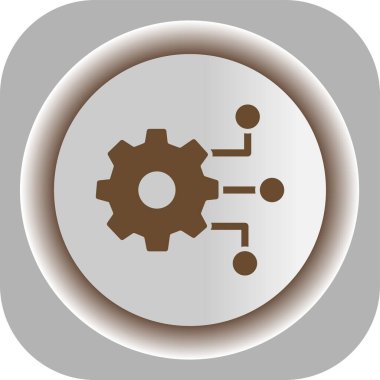 Simge, vektör illüstrasyonu ayarlanıyor