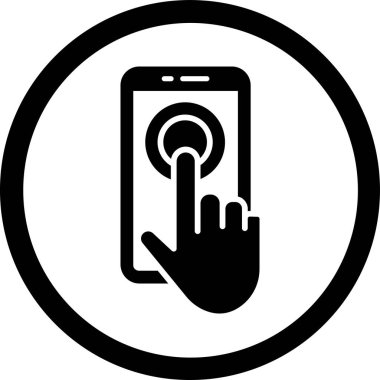 cep telefonu ikonu vektör illüstrasyonu