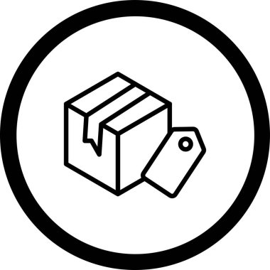 kutu simgesi vektör illüstrasyonu