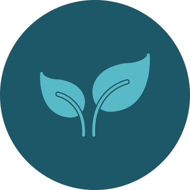 Bitki simgesinin vektör illüstrasyonu