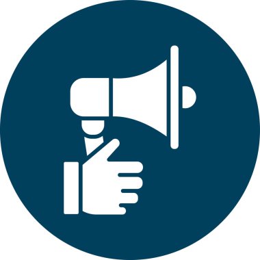 Konuşmacı. Web simgesi basit tasarım