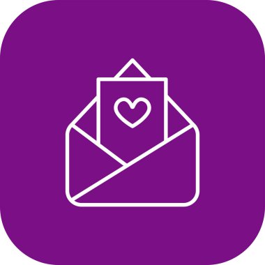 Zarf simgesinin vektör illüstrasyonu