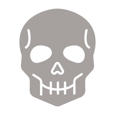 kafatası simgesi. vektör illüstrasyonu