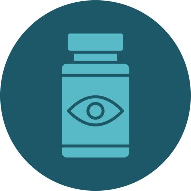 Göz simgesinin vektör illüstrasyonu