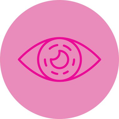 Göz. Web simgesi basit illüstrasyon