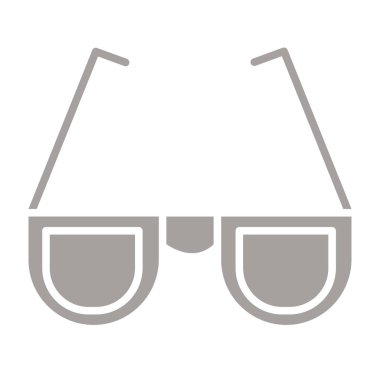 gözlük simgesi, vektör illüstrasyonu