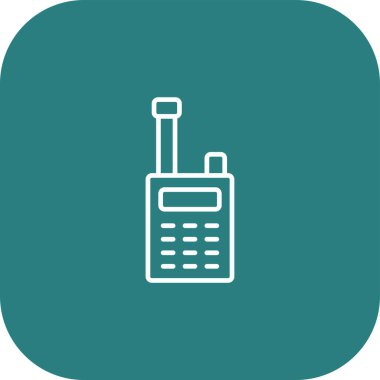 Güzel Hesap Makinesi Satır Vektörü Simgesi