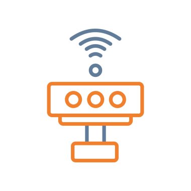 router simgesi vektör illüstrasyonu