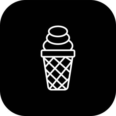 dondurma kabartması düz simge