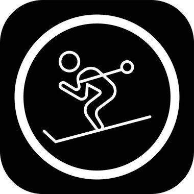 Kayak tahtası simgesinin vektör illüstrasyonu