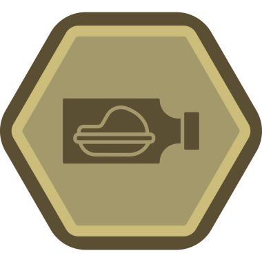 yiyecek ikonu vektör illüstrasyonu