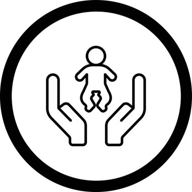 bebek ikonu vektör illüstrasyonu