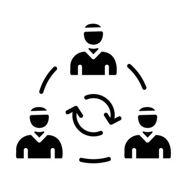 iş takımı simgesi vektör illüstrasyonu