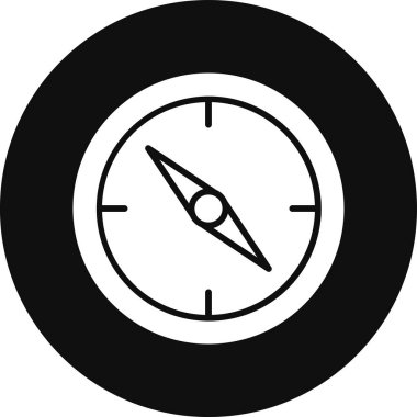 pusula simgesini modayla izole edilmiş arkaplanda göster