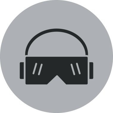 Siyah maskeli bir kadının vektör çizimi