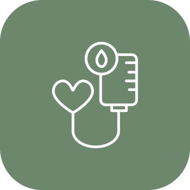 Kalp ikonu vektör illüstrasyonu