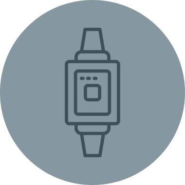 Saatin vektör illüstrasyon simgesi