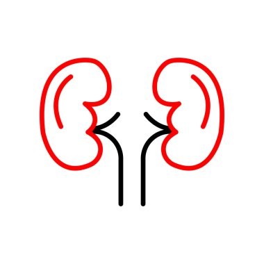 böbrek simgesi, çizgi biçimi