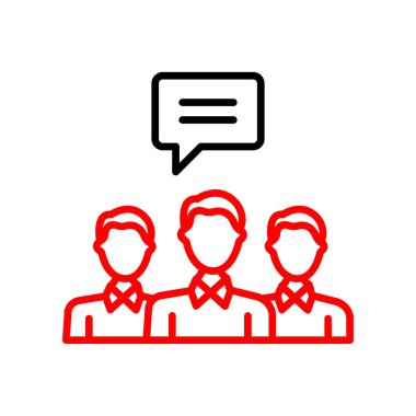 İş insanları simgesinin vektör illüstrasyonu