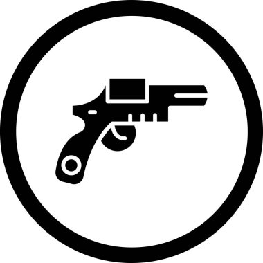 silah simgesi vektör illüstrasyonu