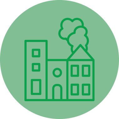 Fabrika. Web simgesi basit tasarım