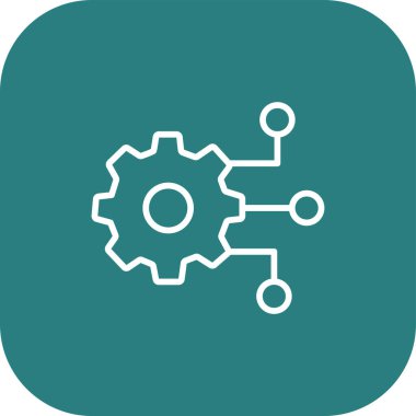 Dijital Dönüşüm Ağı simgesi, vektör illüstrasyonu